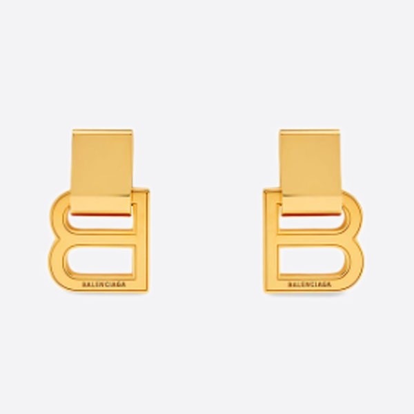 발렌시아가 우먼스 아워글래스 이어링 골드 722029TZ99G0705