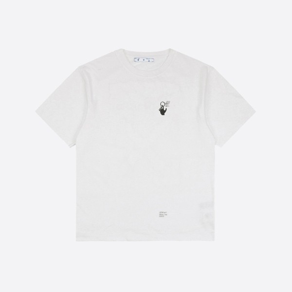오프 화이트 카라바지오 애로우 S/S 티셔츠 화이트/블랙