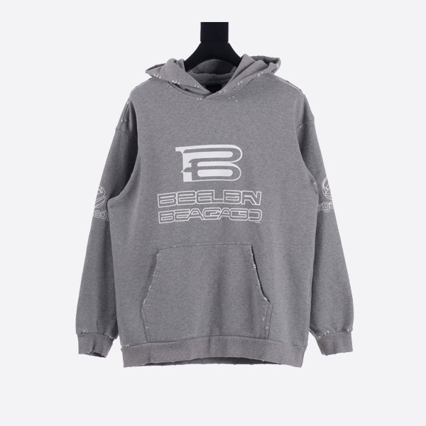발렌시아가 AI 제너레이트 후드 그레이