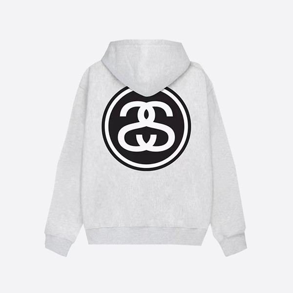 스투시 FW23 SS-LINK 후드 그레이
