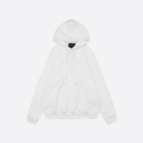 프라다 24Fw 옵스큐어 메달 레터 자수 후드 스웨트셔츠