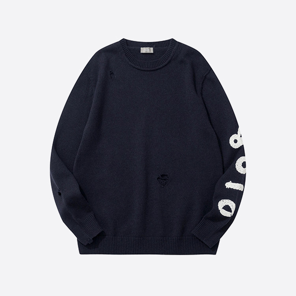 디올 × OTANI WORKSHOP 스웨터 네이비
