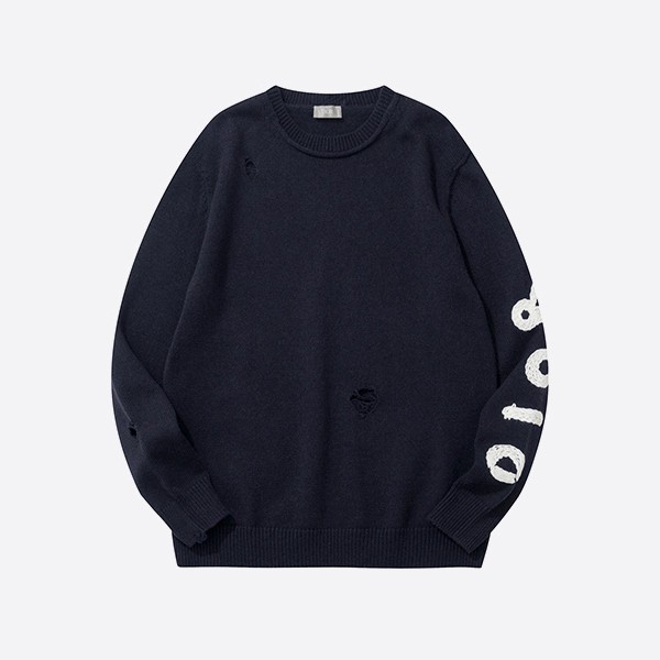 디올 × OTANI WORKSHOP 스웨터 네이비