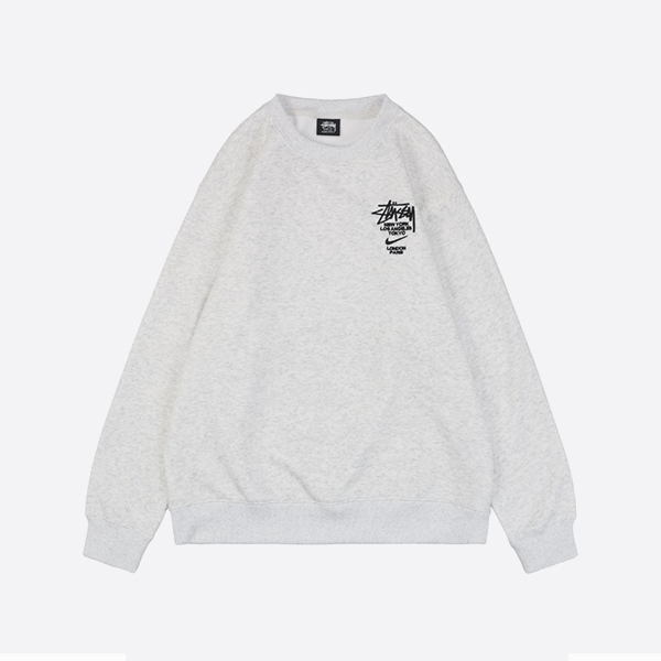 나이키 x 스투시 NRG ZR 크루 플리스 그레이