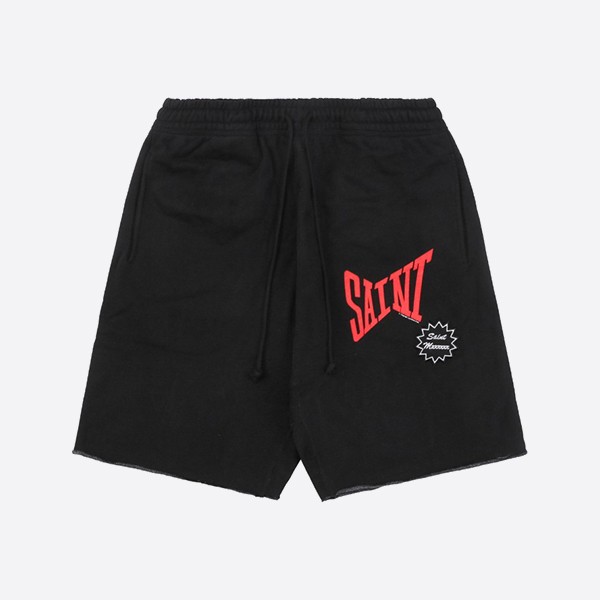 세인트 마이클 스웨트 쇼트 세인트 레드 블랙