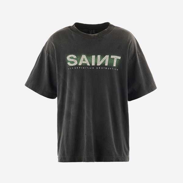세인트 마이클 SM001 세인트 S/S 티셔츠 블랙