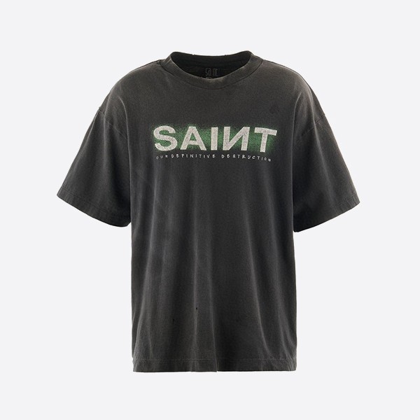 세인트 마이클 SM001 세인트 S/S 티셔츠 블랙
